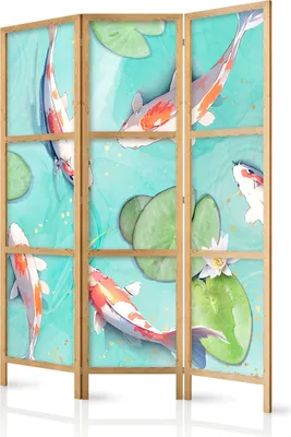 Obrázek produktu pro Japonská zvířata 135x172 cm Třídílné vícebarevné plátno