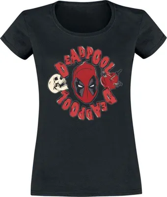 Produktbild von Deadpool T-Shirt Damen Love And Dead schwarz XL