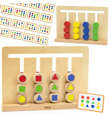 Produktbild von Viga Toys - Holzpuzzle Wachsende Tiere und Pflanzen von Viga Toys