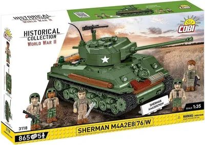 Image de Cobi Historical Collection World War II 3118 Sherman M4A2E8(76) 3118