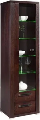 Image de Vitrine Armoire Commode Verre Étagère Vitrines Étagères Bois Armoires Salon Nouveau