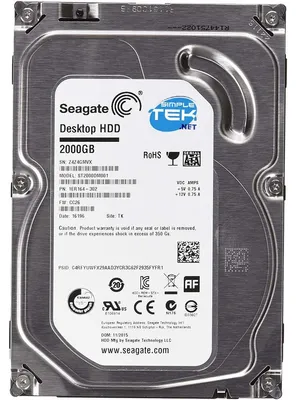 Immagine prodotto di Seagate Hard Disk Hdd 2tb 2000gb 3,5" Sata Interno Computer Fisso Desktop Pc