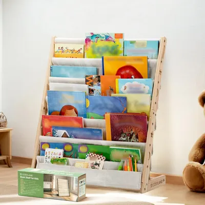 Image de Étagère pour livres pour enfants avec 6 compartiments