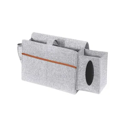 Produktbild von OKWISH Tischkantentasche Hängeorganizer mit Tücherbox und Flaschenhalter, Grau