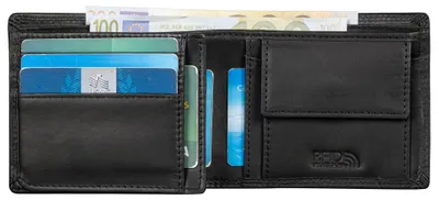 Produktbild von Benthill Herren Geldbörse Leder - Geldbeutel mit RFID-Schutz - Slim Portemonnaie für Herren - Echte Vintage Ledergeldbörse