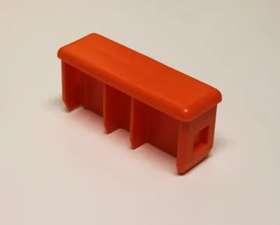 Produktbild von MONTO Kopfstopfen (Paar) 77x25 mm, orange, für MONTO Schiebe-, Seilzug-, Mehrzweck- und VielzweckLei