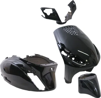 Produktbild von Verkleidungskit EDGE 5-teilig schwarz metallic für Piaggio ZIP 2 AC