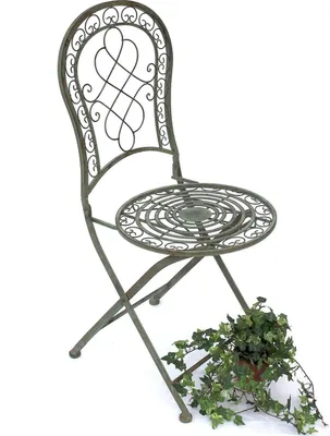 Immagine prodotto di DanDiBo sedia da giardino Malega 12185 sedia pieghevole 92 cm metallo ferro battuto