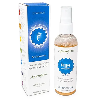 Obrázek produktu pro Osvěžovač vzduchu sprej Vishuddha 5th Chakra Aromafume -- balení 3 ks - 100 ml