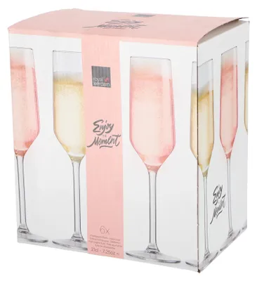 Zdjęcie produktu dla Zestaw 6 kieliszków do szampana Royal Leerdam, 21 cl, przezroczyste szkło