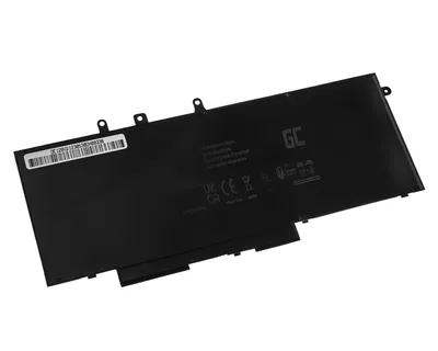 Zdjęcie produktu dla Green Cell - Bateria do laptopa (odpowiednik: Dell 93FTF, Dell GJKNX) - Litowo-polimerowa - 4 ogniwa - 6000 mAh - Czarna (DE128V2)