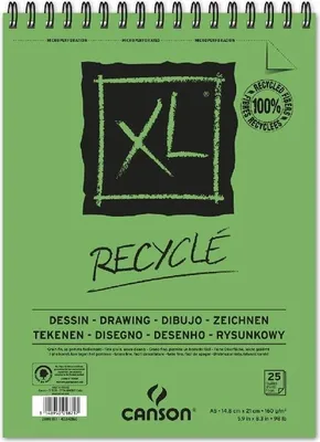 Produktbild von CANSON Skizzen und Studienblock "XL RECYCLED" DIN A5 25 Blatt