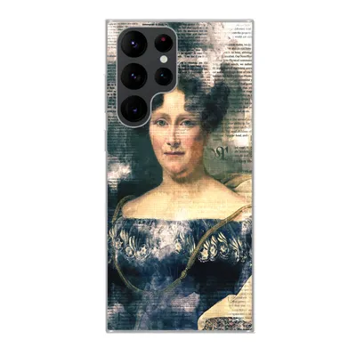 Produktbild von MuchoWow® Handyhülle Schutzhülle Hülle für Samsung Galaxy S22 Ultra Kunst - Aquarell - Zeitungspapier Silikon Softcase Handy Hülle - Abbildung