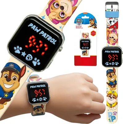 Produktbild von Paw Patrol Elektronische Uhr für Mädchen, ARMBANDUHR, LED-Display zum Lernen