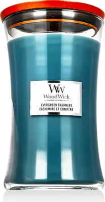 Productafbeelding van WoodWick Evergreen Cashmere, Ronde kaars, Groen, 1 stuk