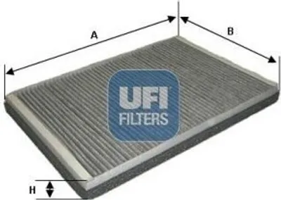 Produktbild von UFI 54.169.00 Innenraumfilter Pollenfilter passend für PEUGEOT 406 (8B) Aktivkohle