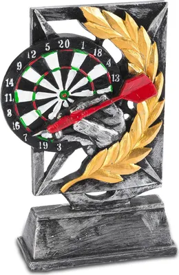 Produktbild von Darts Siegerpokal 18 cm – Die perfekte Trophäe für Dart-Turniere, Pub-Spiele und Hobby-Meisterschaften – Auszeichnung für Gewinner