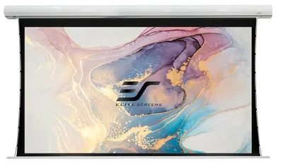 Produktbild von Elite Screens "Saker Tab Tension SKT100XHW-E24" Motorleinwand Tab Tension 221,5cm x 124,5cm (BxH) 16:9, Motorisiert, 2,54 m (100"), 2,21 m, 124,5 cm, 16:9, Weiß