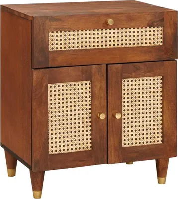 Obrázok produktu pre Nočné stolíky so zásuvkou 50 x 33 x 60 cm Masívne mango drevo