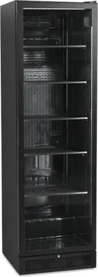 Produktbild von Getränkekühlschrank mit 387 Liter - Umluftkühlung, abschließbar, schwarz