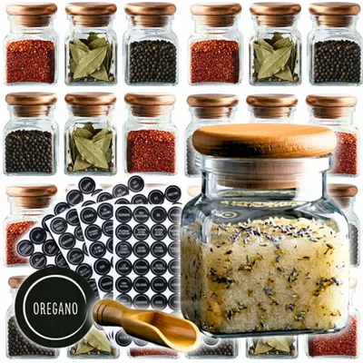 Obrázek produktu pro Emjot Moderní sada skleněných nádob na koření 24 ks 120ml