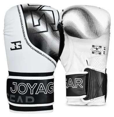 Produktbild von Joyagear Evolution Boxhandschuhe - Weiß/Schwarz - 14 oz.