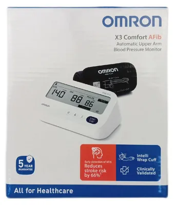Zdjęcie produktu dla OMRON X3 Comfort AFib – ciśnieniomierz: nowa generacja, zaawansowana technologia