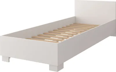 Obrázok produktu pre Kinderzimmer-Set Schrank Bett Wandregal Kommode Schreibtisch Nachttisch Jonas I 01 (Weiß/Weiß)
