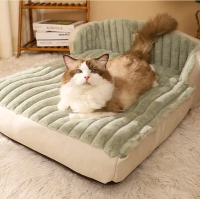 Produktbild von 360Home Haustiermatte Winter Hund und Katze Schlafmatte Hundehütte Katzenhaus 90*70*31cm