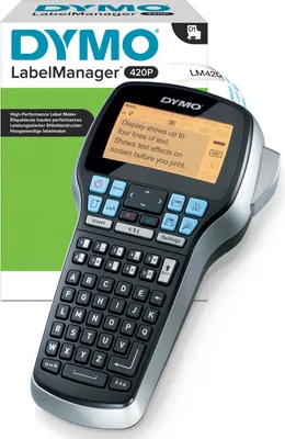 Produktbild von DYMO LabelManager 420P Hochleistungs Beschriftungsgerät | Tragbares Etikettiergerät mit ABC-Tastatur & PC/Mac-Schnittstelle | für D1 Etiketten in 6, 9, 12, 19 mm Breite