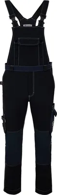 Produktbild von Avacore Latzhose, Stretch, Cordura, schwarz und navy blau, Größe 60, Avaflex
