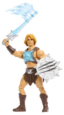 Produktbild von Masters of the Universe He-Man-Spielzeugfigur mit Schwert der Macht und Kampffunktion, ca. 14 cm groß mit Dreh- und Loslass-Action, 6 Jahr(e), Mehrfarbig, Kunststoff