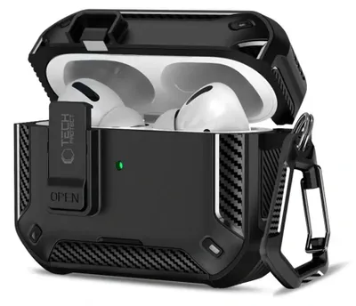 Obrázok produktu pre Obal Tech-Protect Carbonox MagSafe pre AirPods Pro - čierna