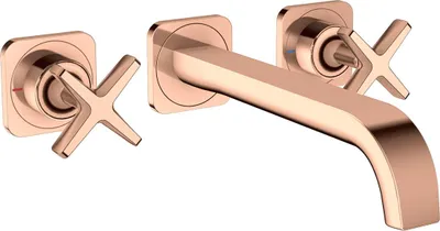 Immagine prodotto di hansgrohe AXOR Citterio E Mélangeur lavabo encastré 3 trous avec rosaces pour montage mural, 36107300, 36107300