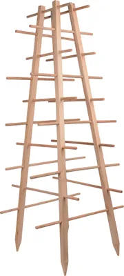 Produktbild von UNUS® Rankturm Pyramide Holz, natur, Wetterfeste Pflanzenstütze