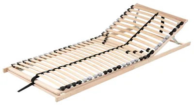 Obrázek produktu pro BELIANI Lamelový rošt pod matraci světlé dřevo 80 x 200 cm nastavitelný dřevěný rám ploché lamely ložnice