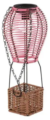Zdjęcie produktu dla Autronic umělý ratan a kov balón LED osvětl vel. S růžovo-hnědá (PLA113 PINK-S)