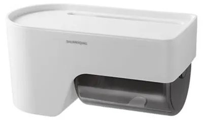 Image de Boîte à mouchoirs avec étagère pratique, idéale pour la salle de bain ou le salon