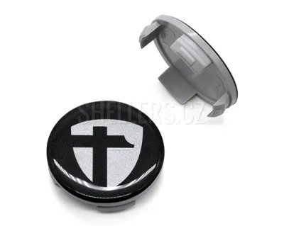 Obrázok produktu pre Stredový kryt kolesa Ø 56/60 mm Tomason (ZA1327), sivý plast, čierne logo