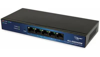 Produktbild von ALLNET ALL-SG8245PM, Managed, L2, Gigabit Ethernet (10/100/1000), Vollduplex, Power over Ethernet (PoE)
