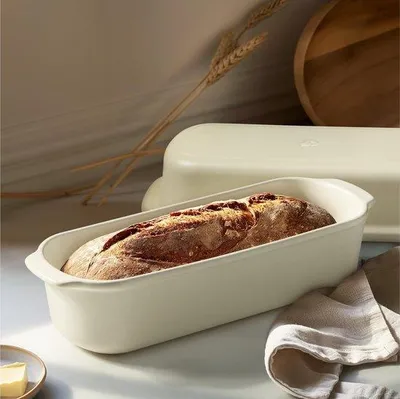 Produktbild von Brottopf keramisch hitzebeständig spülmaschinenfest 34 x 14 cm