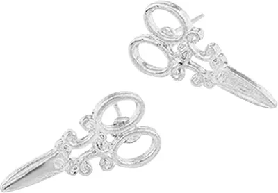 Produktbild von Einzigartiges Scherenform-Design, Punk-Ohrstecker für weibliche Mädchen, Schmuck, Geschenk-Silber
