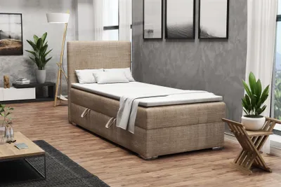 Produktbild von Boxspringbett Schlafzimmerbett DORIAN MINI 90x200cm inkl.Bettkasten