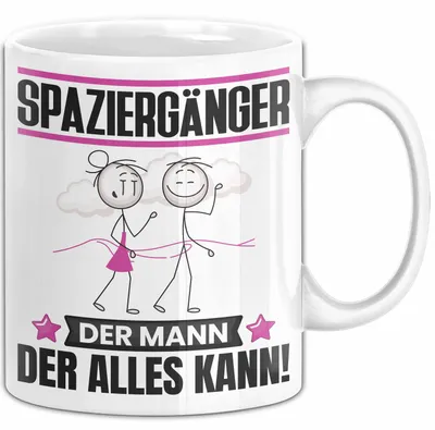 Produktbild von Spaziergänger Tasse Geschenk für Spaziergänger Der Mann Der Alles Kann Geschenkidee zum Geburtstag (Weiß)