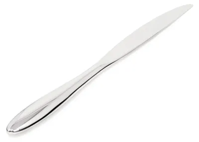 Tafelmes Monoblock, 6 Stück, Edelstahl, spülmaschinengeeignet