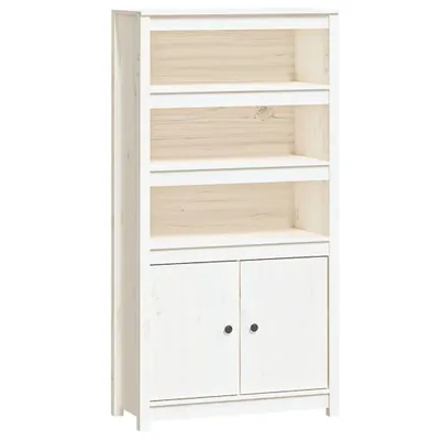 Obrázok produktu pre vidaXL Vysoká doska biela 80x35x154 cm Masívne borovicové drevo