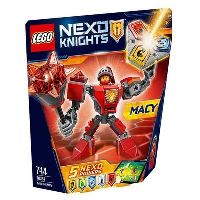 Zdjęcie produktu dla LEGO NEXO KNIGHTS Battle Suit Macy, Figurka budowlana, 7 lat(a), Wielobarwny, 66 szt.