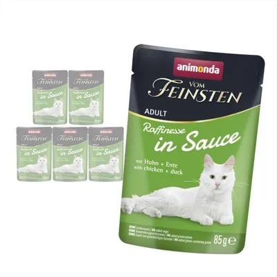 Produktbild von Animonda Vom Feinsten 6x85g Nassfutter für Katzen Huhn mit Ente in Soße