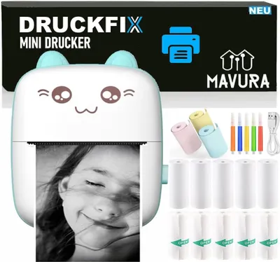 Immagine prodotto di DRUCKFIX Mini stampante tascabile per smartphone Inkless Handy Thermod