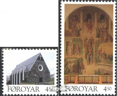 Produktbild von Briefmarken Dänemark - Färöer 1996 Mi 308-309 (kompl.Ausg.) postfrisch Christianskirche